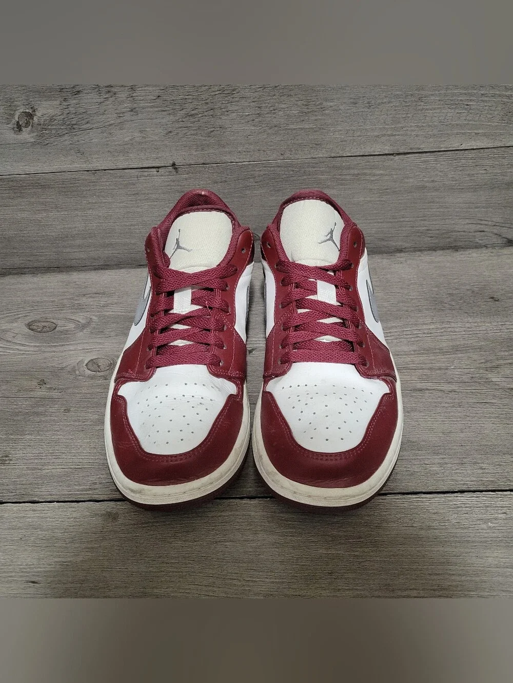 Jordan Retro 1 Low Mens Size 11 Cherrywood Red 553558-615 Sneakers